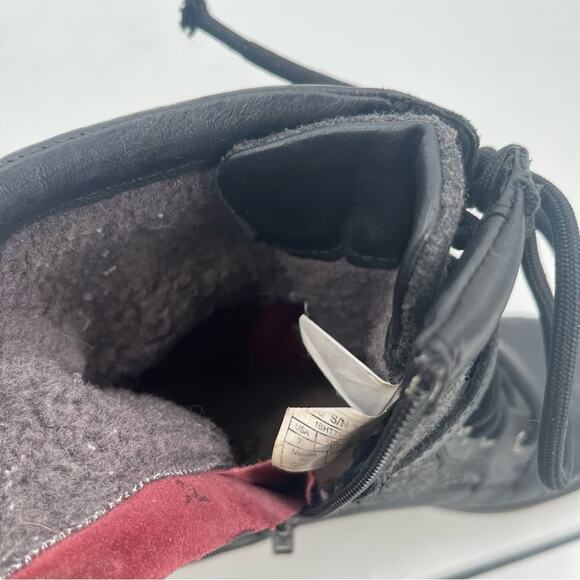 UGG Boots Size 7 Kesey Waterproof Leather Lace Up Zip Winter Buckle Wool Outdoor - Picture 11 of 13